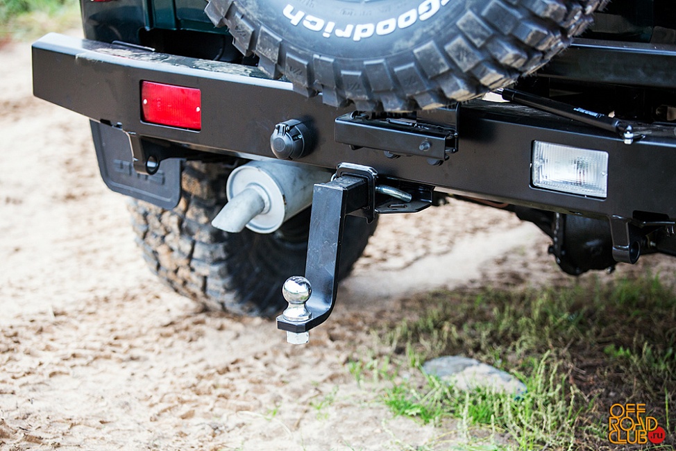 картинка Бампер задний РИФ УАЗ Хантер с калиткой лифт