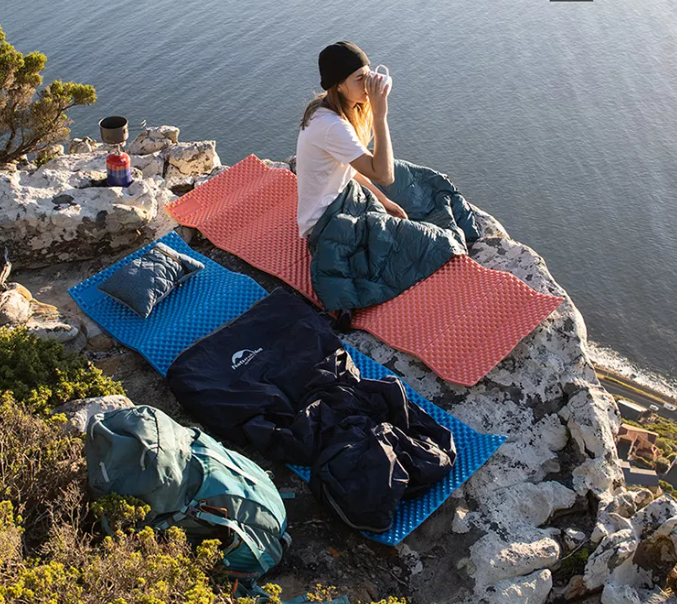 Коврик туристический Naturehike 185х58х1.8 см. IXPE,голубой