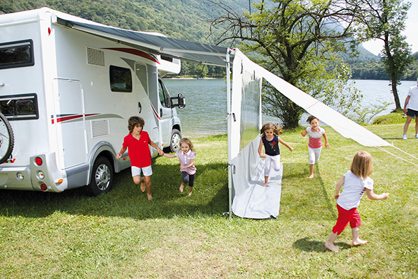 картинка Маркиза Fiamma F45s, 2.6м, настенная, корпус белый, полотно серое