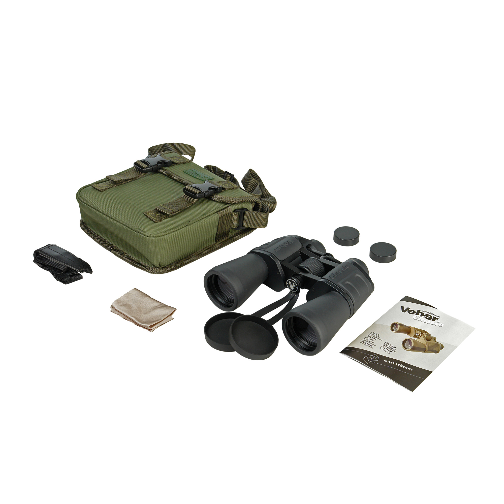 Бинокль Veber Classic БПЦ 16x50 VR серый