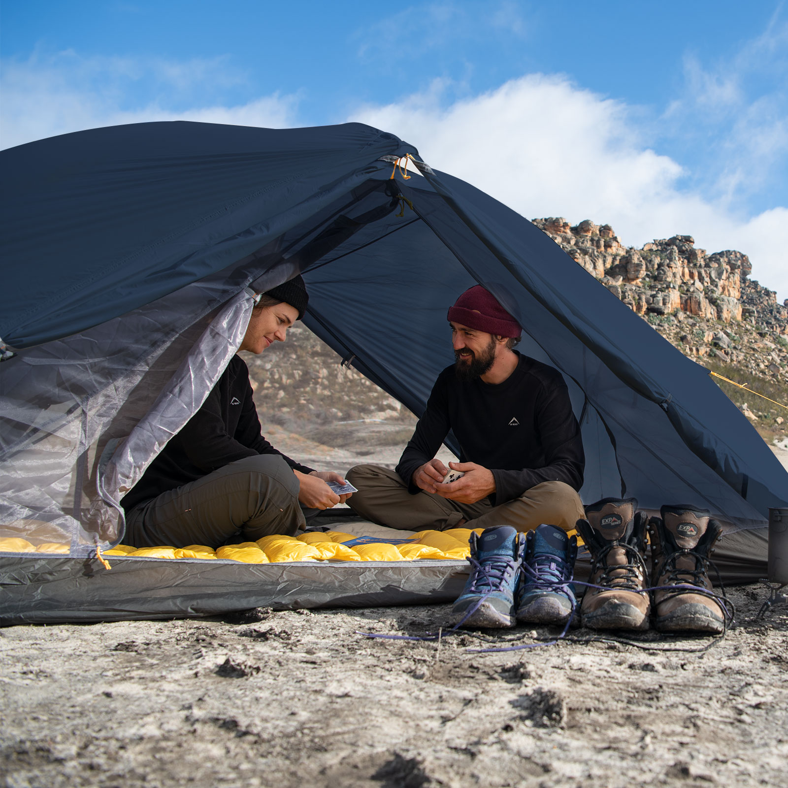 картинка Палатка Naturehike Mongar 2-местная, алюминиевый каркас, сверхлегкая, ярко-синяя