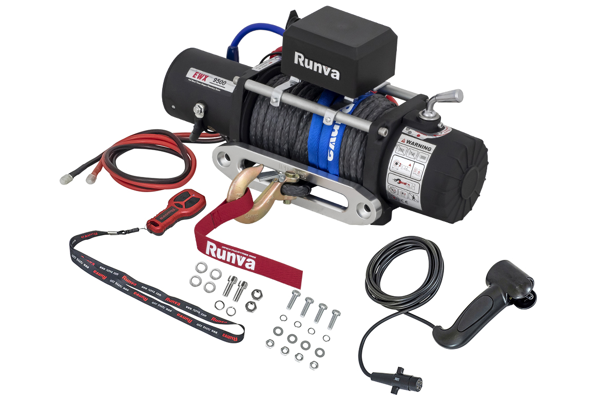 картинка Лебедка Runva 9500 lbs 4350 кг синтетика EWX9500SR