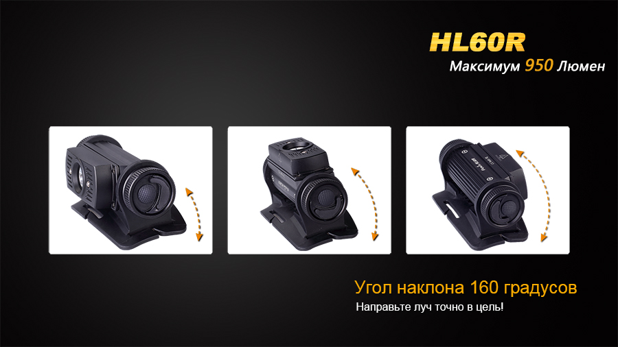 картинка Налобный фонарь Fenix HL60R Cree XM-L2 U2 Neutral БЕЛЫЙ LED