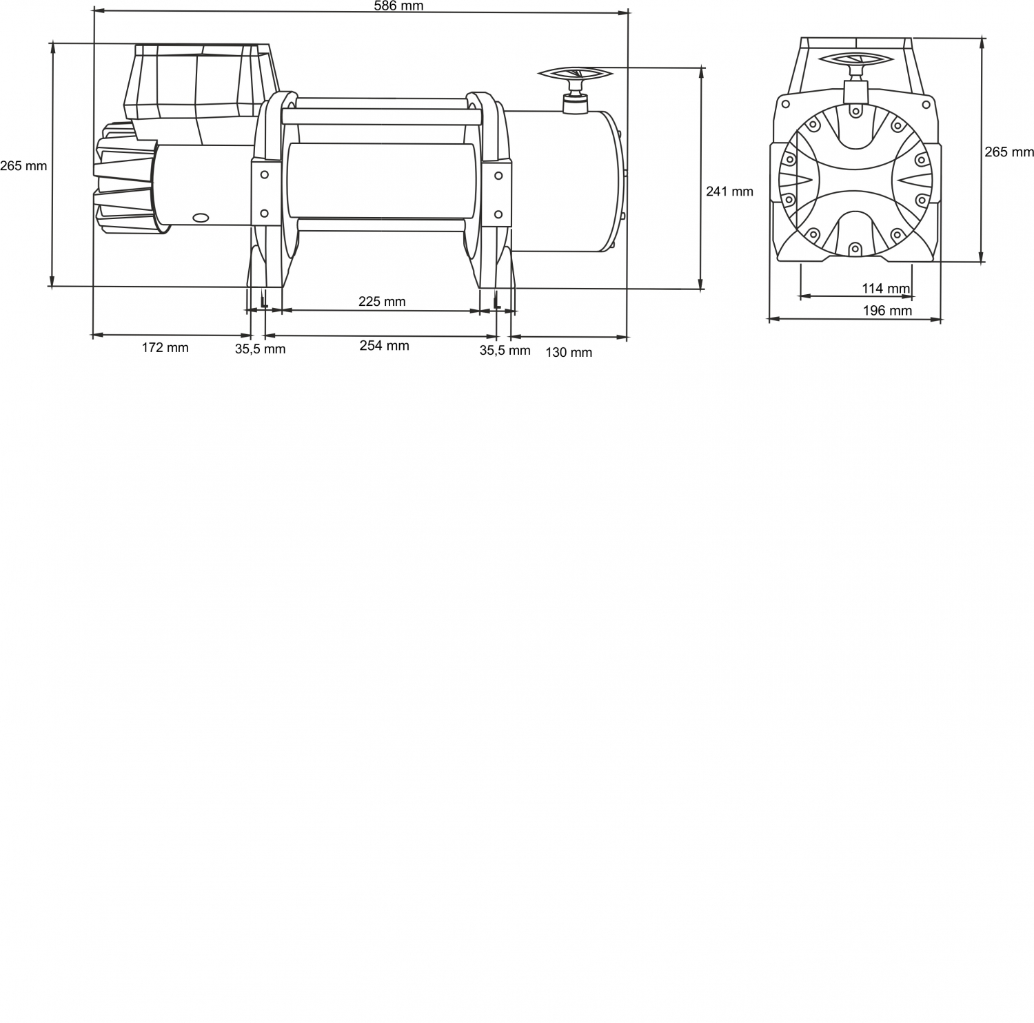 картинка Лебедка Dragon Winch DWT 18000 24В