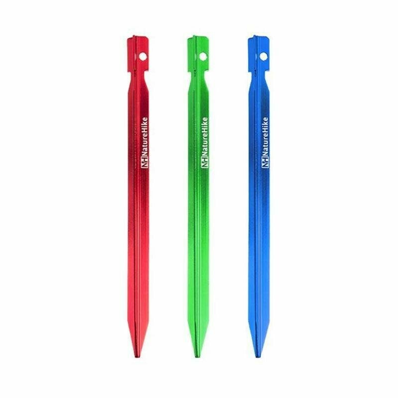 картинка Колышки Naturehike NH17D026-D  алюминиевый Vобразный (8 шт.)Красный, 6927595723364