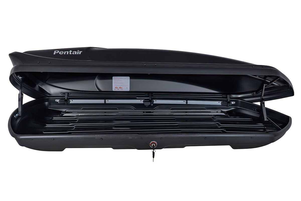 картинка Бокс автомобильный на крышу Pentair COBRA 420L черный глянец, двусторонний