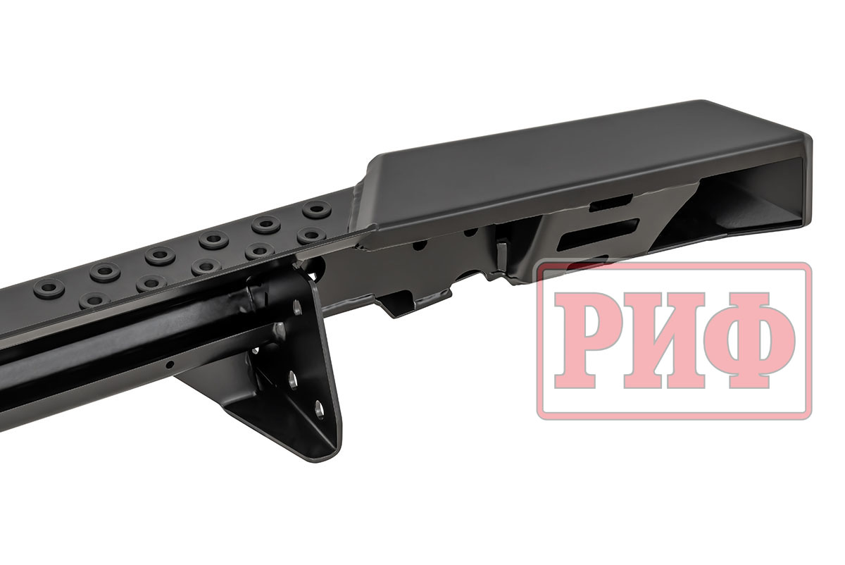 картинка Бампер задний РИФ УАЗ Буханка с фонарями, калиткой, возможностью установки фаркопа, лифт 65 мм