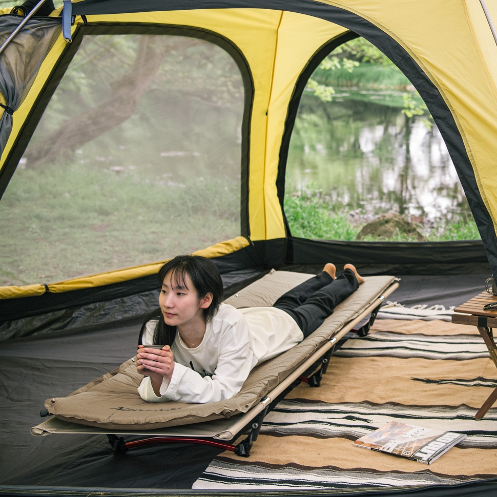 картинка Коврик самонадувной туристический Naturehike D03 Beige, 6927595793206