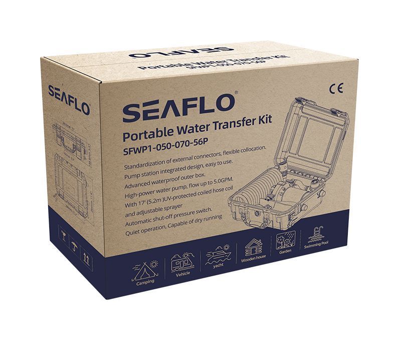 картинка Комплект помывочный переносной, 12 В, 18,9л/мин SeaFlo