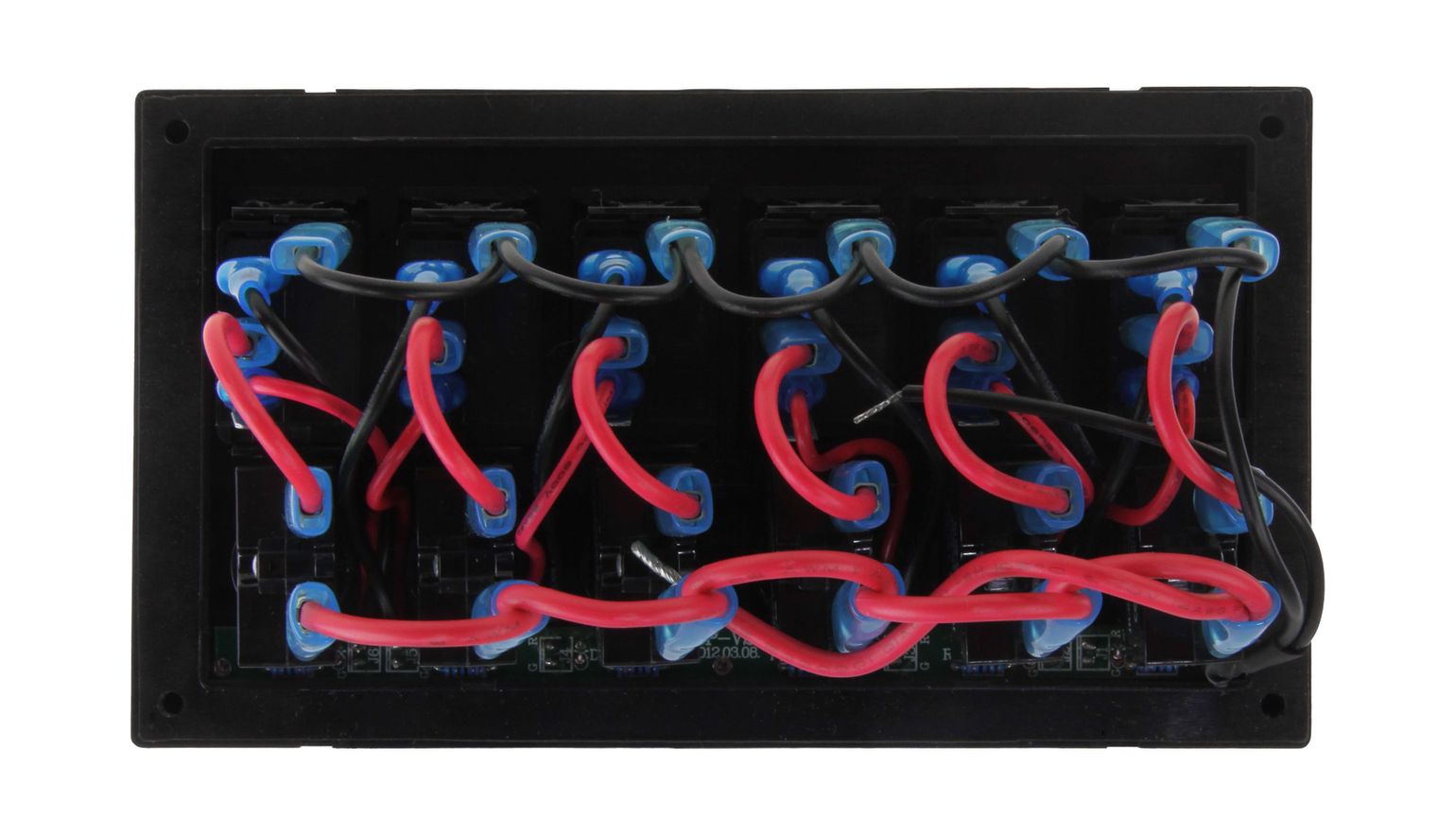 картинка Панель бортового питания 6 переключателей, автоматы