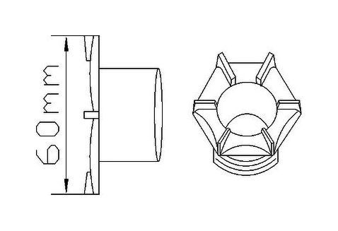 картинка Клапан сливной для лодки ПВХ в сборе, черный