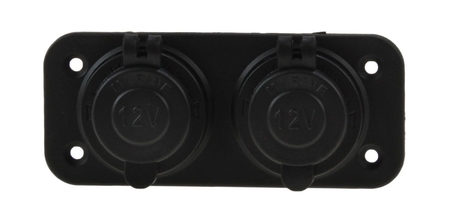 картинка Панель с двумя разъёмами прикуривателя