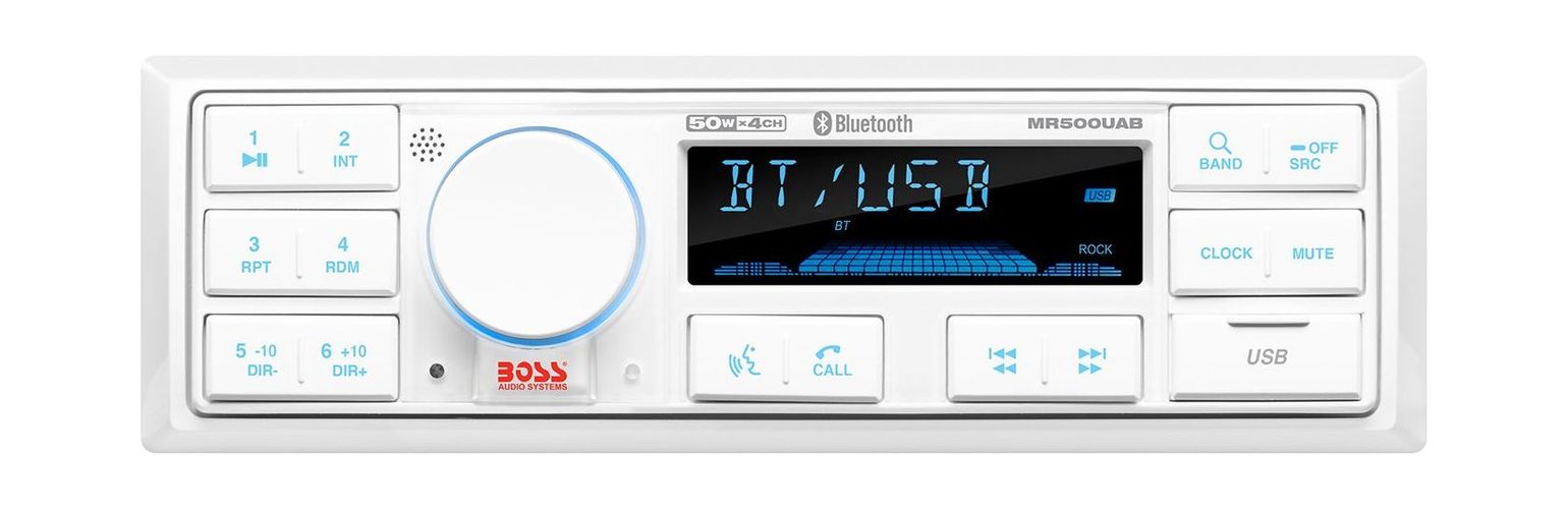 картинка Морская магнитола 1DIN BOSS MR500UAB