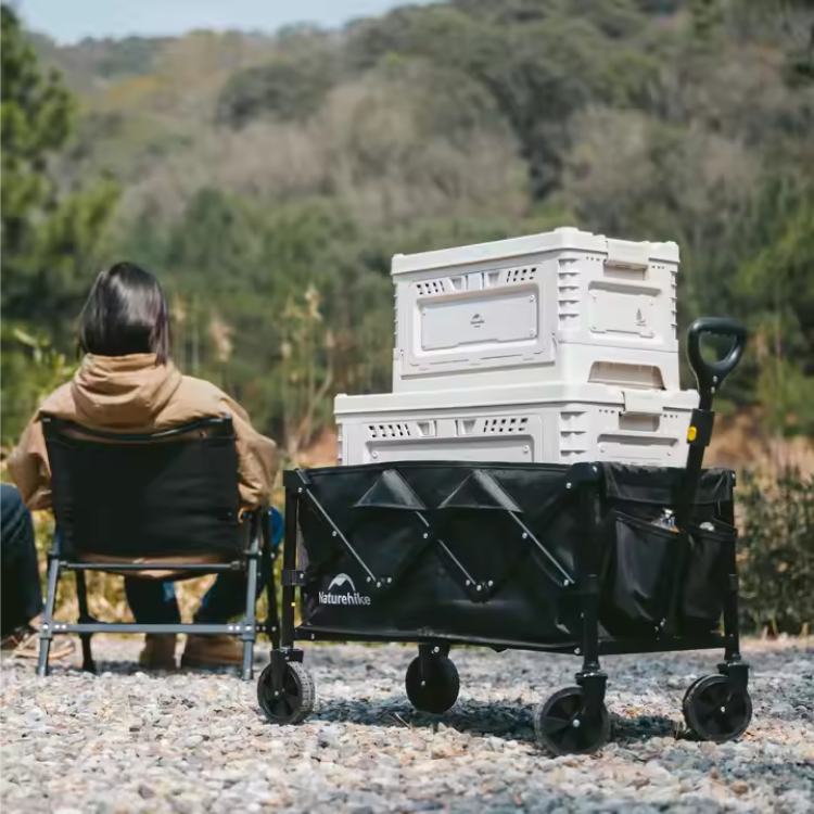 картинка Тележка туристическая Naturehike Light 80х43х90 см, 110 л, черная