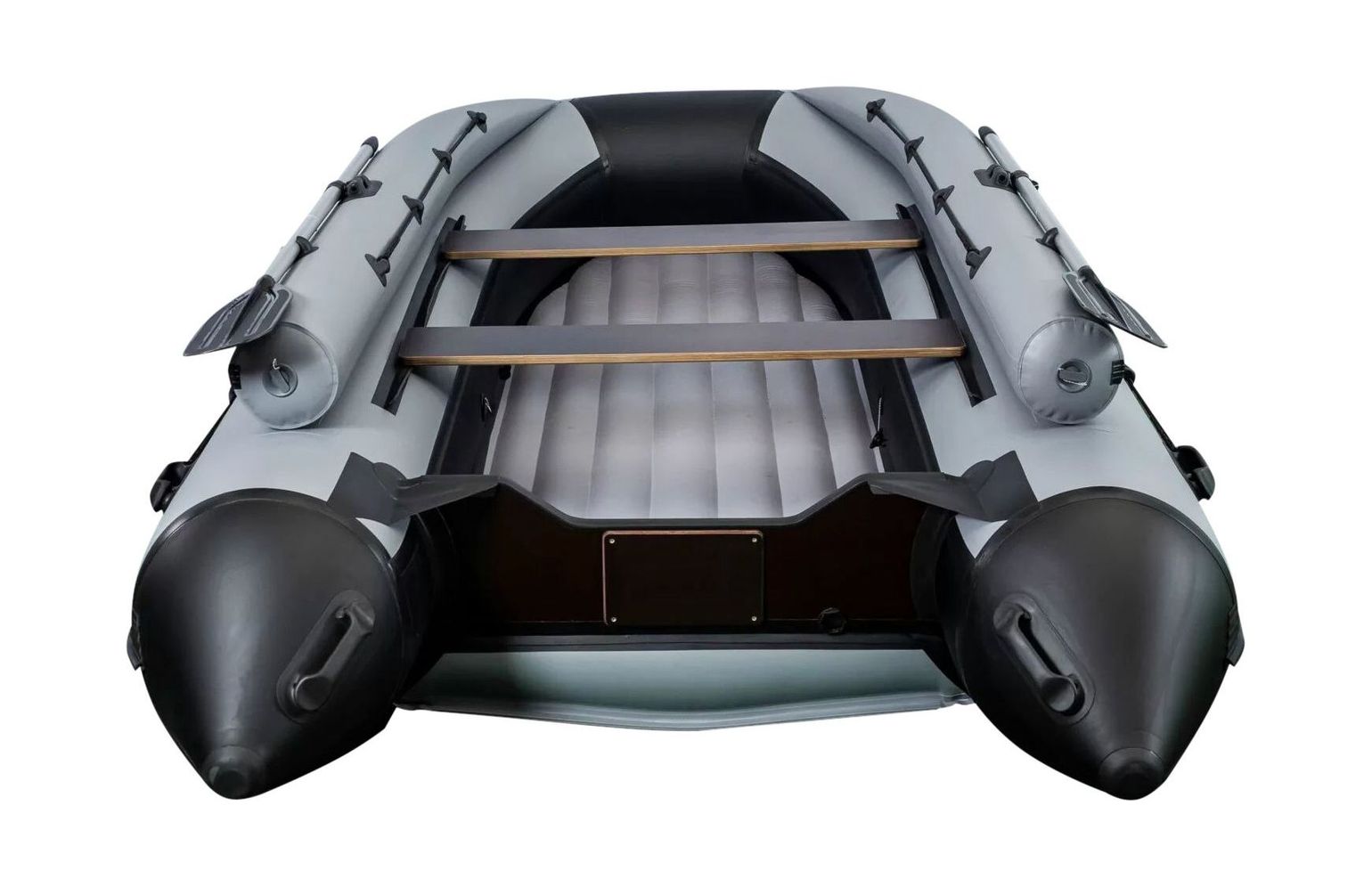 картинка Надувная лодка ПВХ, RiverBoats RB 410 НДНД, ф/б, черно-серый