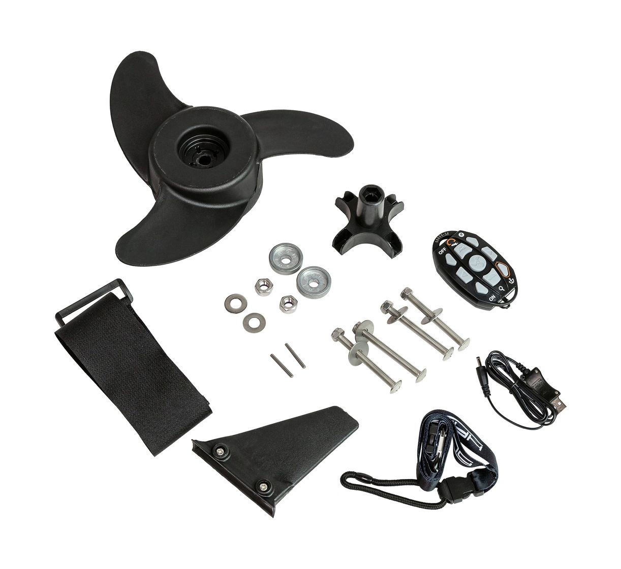 картинка Троллинговый электромотор Haswing Cayman B 55 lbs/152 см/12v/GPS (электроякорь), белый