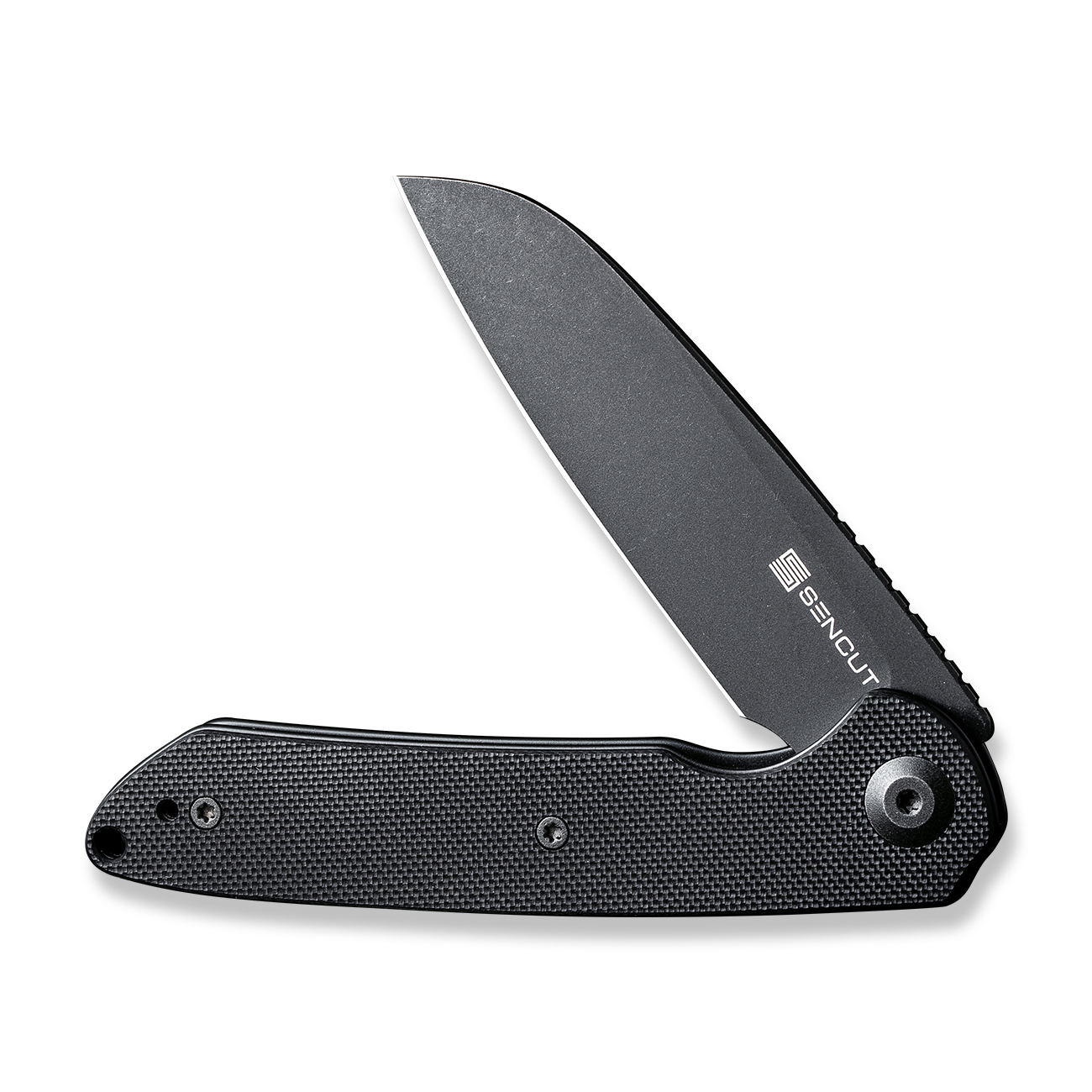 картинка Складной нож SENCUT Kyril 9Cr18MoV Steel Black Stonewashed Handle G10 Black