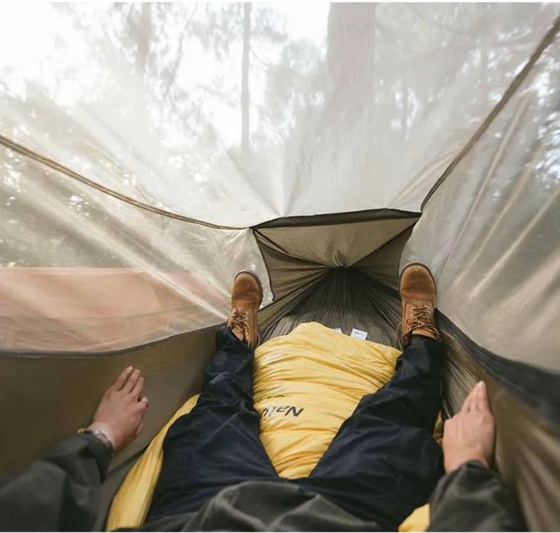 картинка Гамак Naturehike, туристический, с москитной сеткой, коричневый