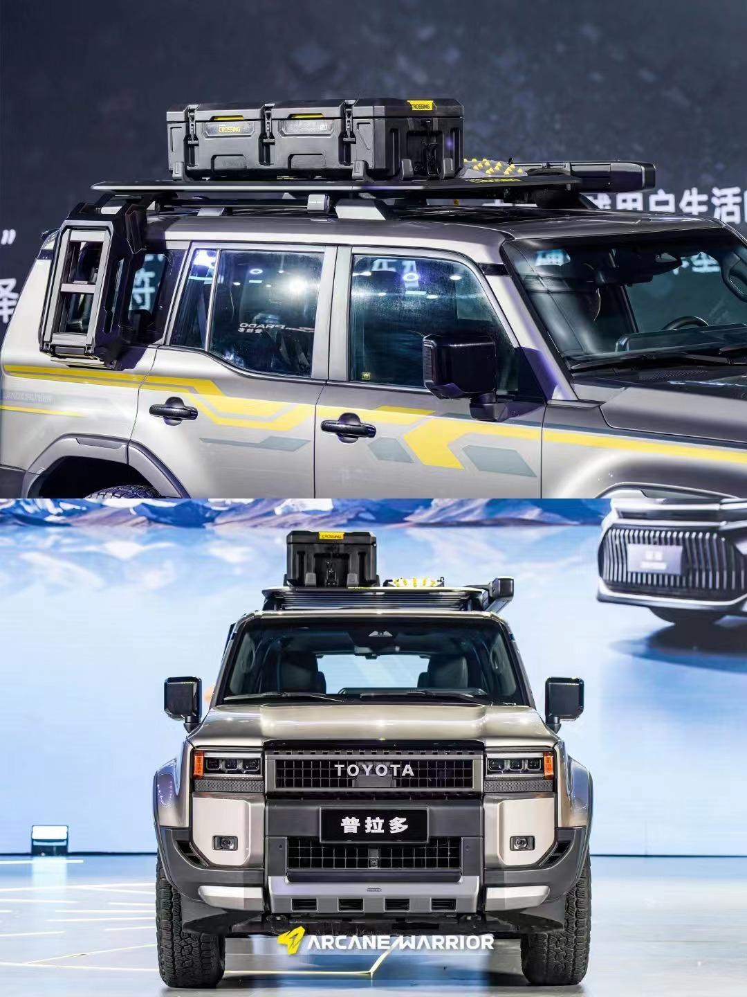 картинка Боковая лестница CROSSING Ladder для Toyota Prado 250/Lexus GX550 2024 (Без заводских рейлингов)