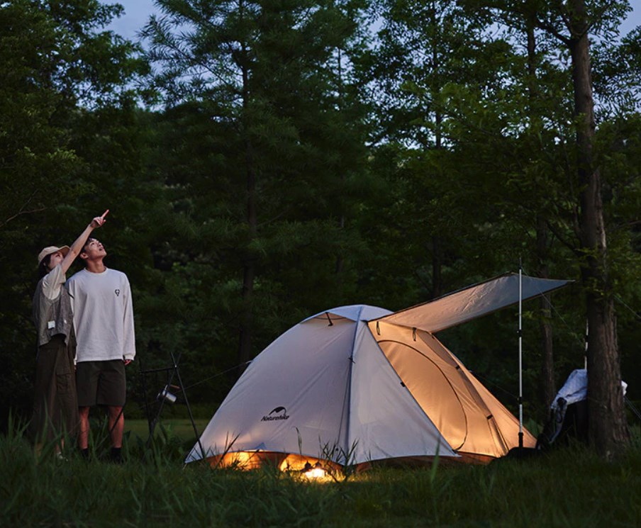 картинка Палатка Naturehike Cloud River, 2-местная, коричневая