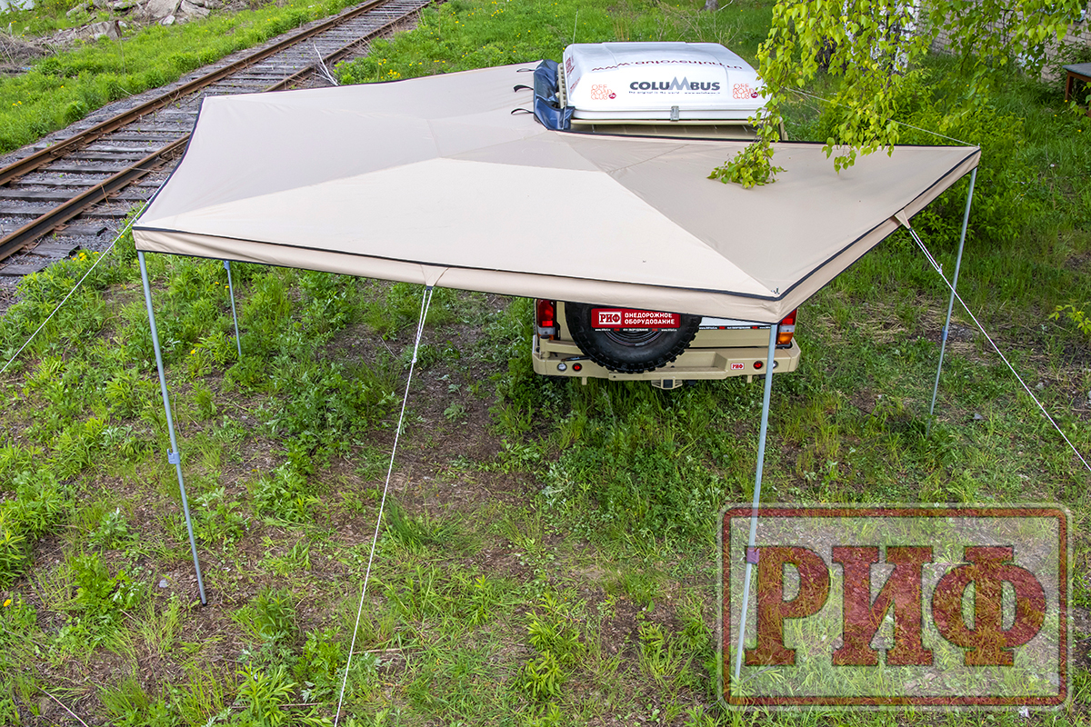 картинка Маркиза автомобильная РИФ веерная 2,5х2,5 м (левая)