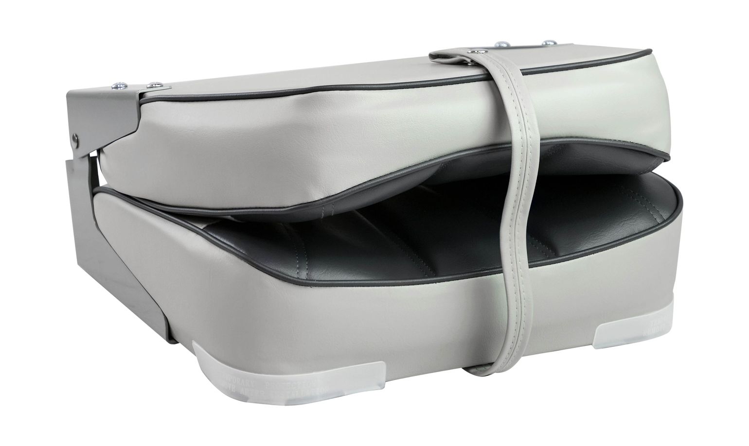 картинка Кресло мягкое складное, обивка винил, цвет серый/угольный, Marine Rocket