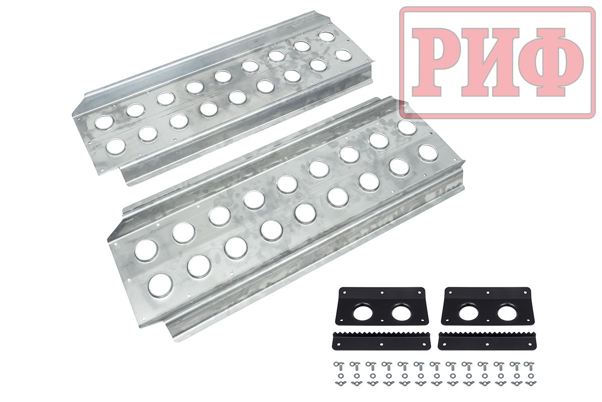 картинка Сенд-траки (аппарели) РИФ 118x48 см алюминиевые усиленные (2 шт.)