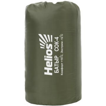 Мешок спальный HELIOS БАТЫР СОК-4 (220х70 см) зелёный