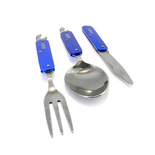 картинка Набор столовых приборов "Следопыт" в чехле (ложка, вилка, нож)