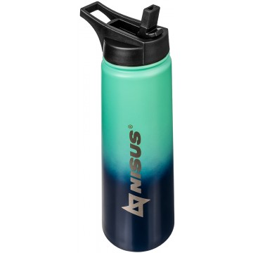 картинка Термобутылка NISUS 530ML три крышки (синий/бирюзовый)