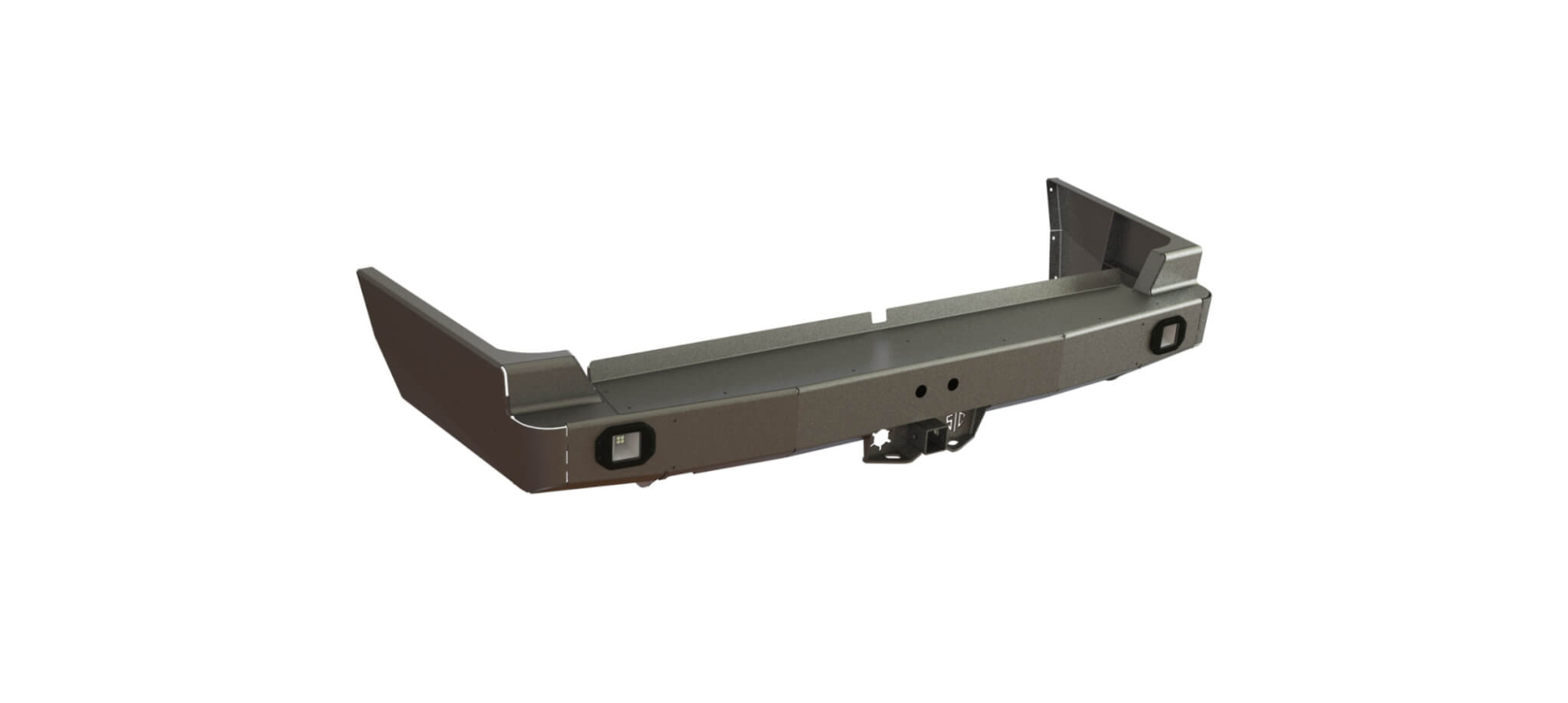 картинка Бампер силовой задний Toyota Land Cruiser 105 квадрат, птф