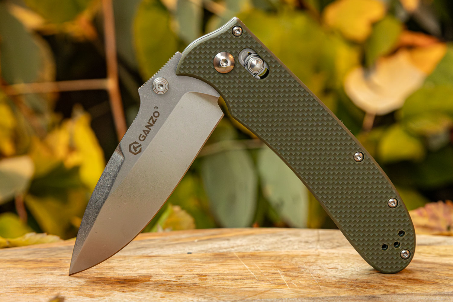 Нож складной Ganzo D704-GR сталь D2 зеленый