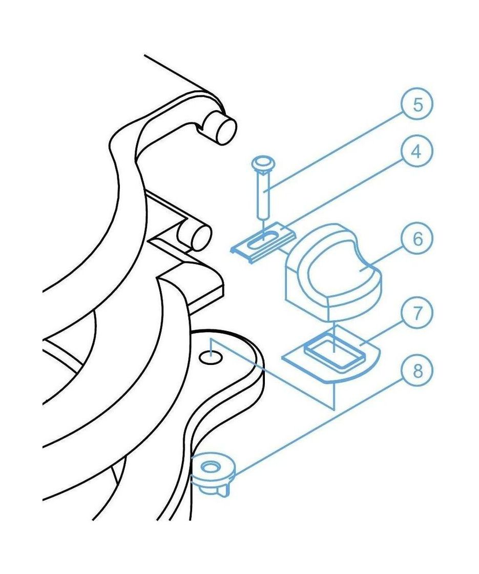 картинка Крепление крышки унитаза "Standard"