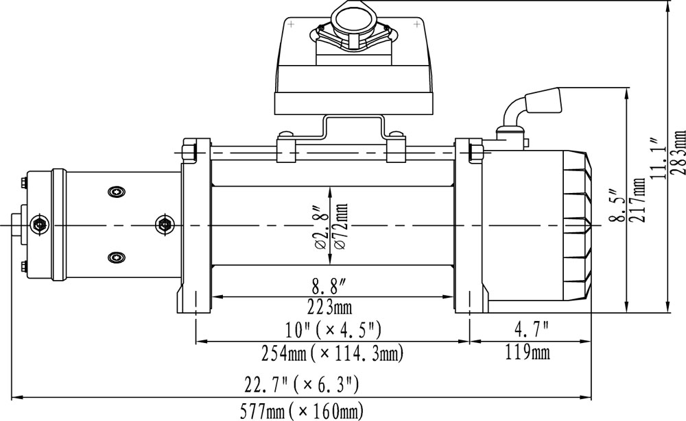 картинка Лебедка Runva 9500 lbs 4350 кг Спорт
