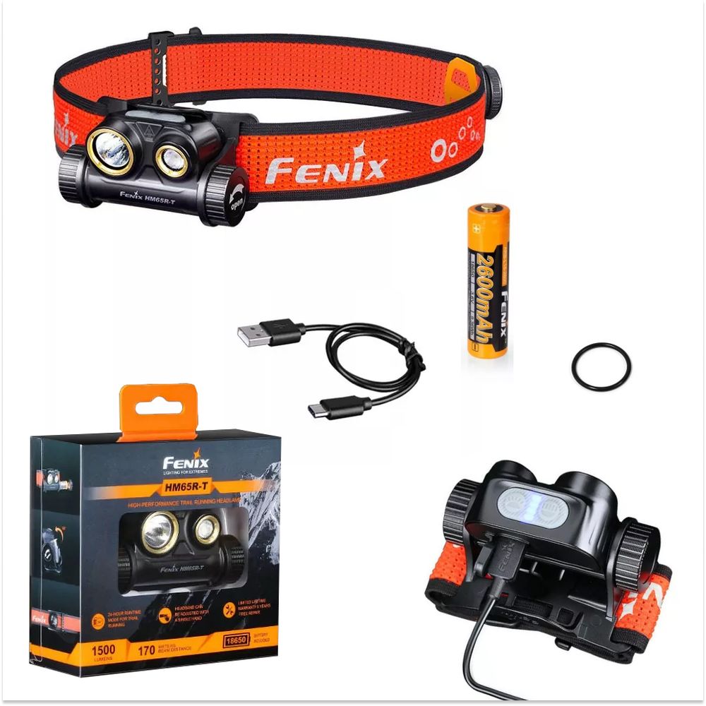 картинка Налобный фонарь Fenix HM65R-T Cree XP-G2 S3, черный