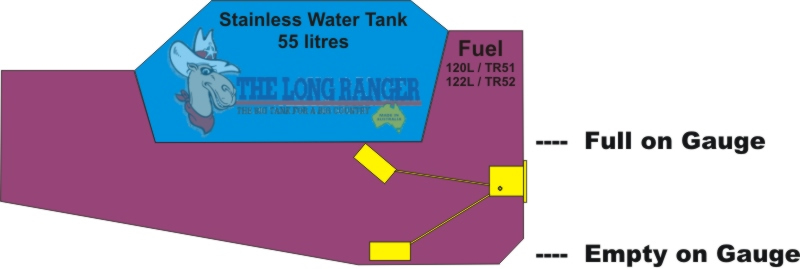 Бак топливный ARB Toyota Land Cruiser 100 6CYL LIVE FUEL & WATER