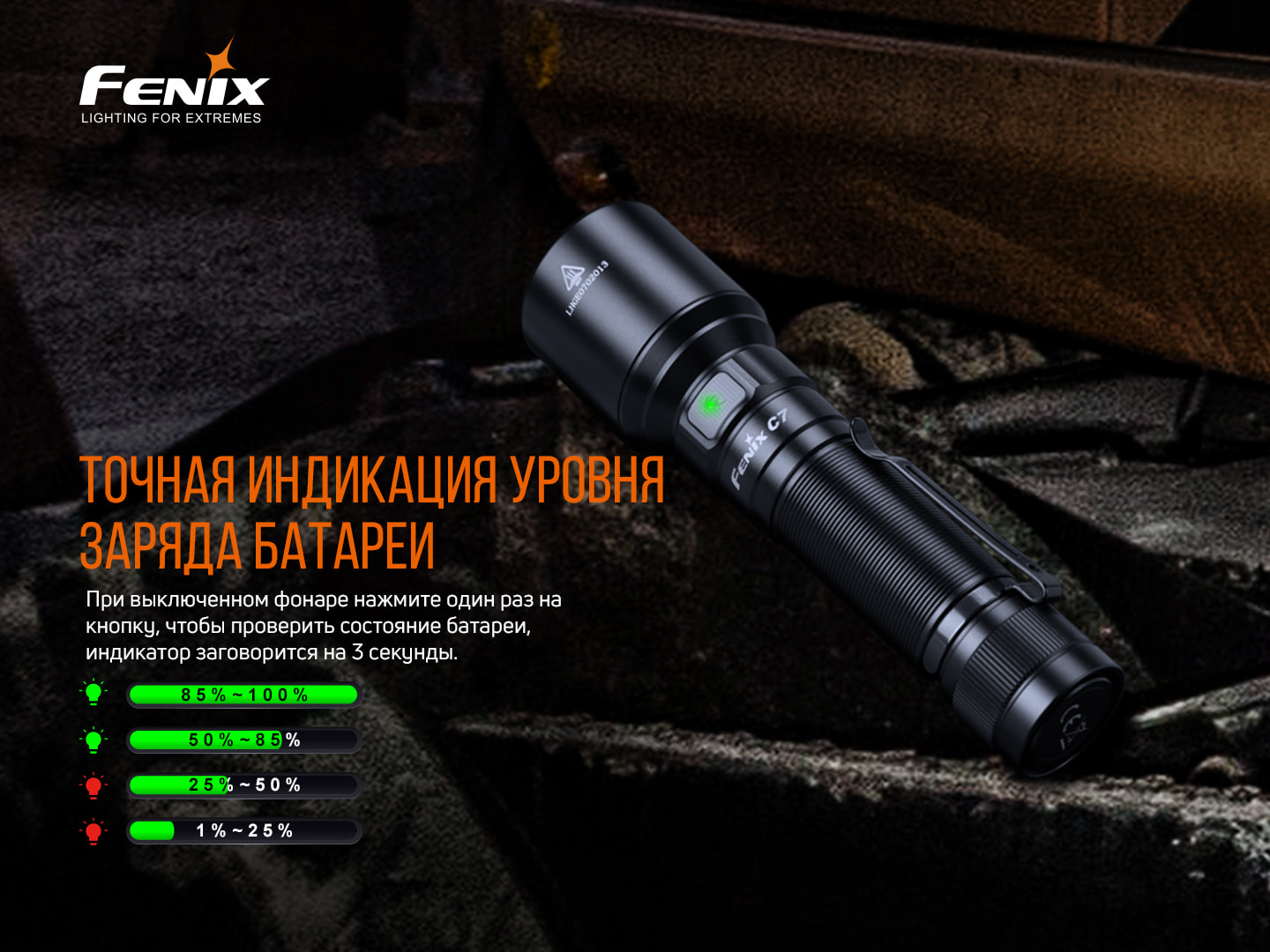 картинка Фонарь Fenix C7