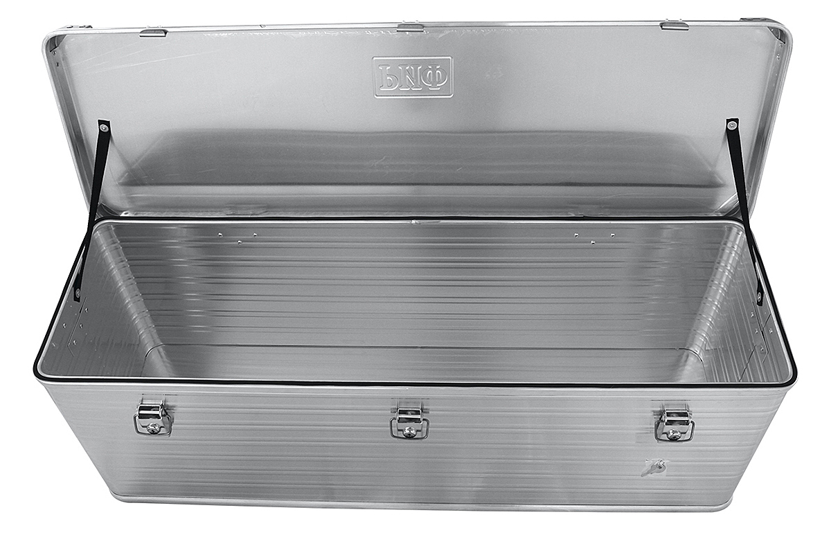 картинка Ящик алюминиевый РИФ усиленный с замком 1176х385х412