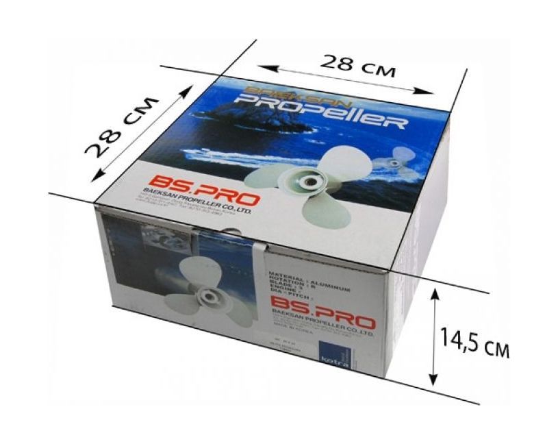 картинка Винт гребной Mercury 8-15;3x9-1/4x7, BaekSan