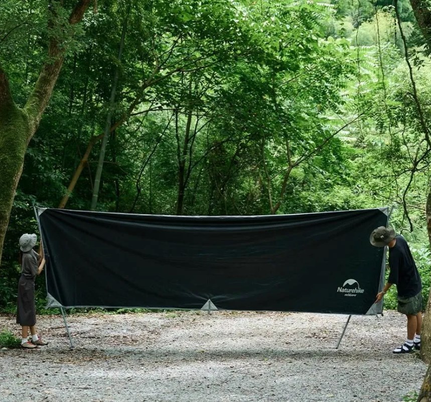 картинка Тент кемпинговый Naturehike 3Х5 м., черно-серебристый винил