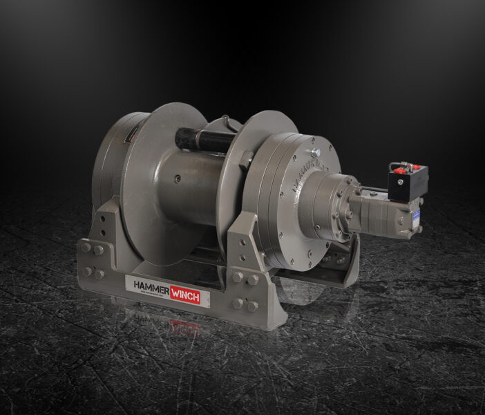 картинка Гидравлическая лебедка Hammer Winch HMW 22.0 с пневмосцеплением, пневматическим тросоукладчиком