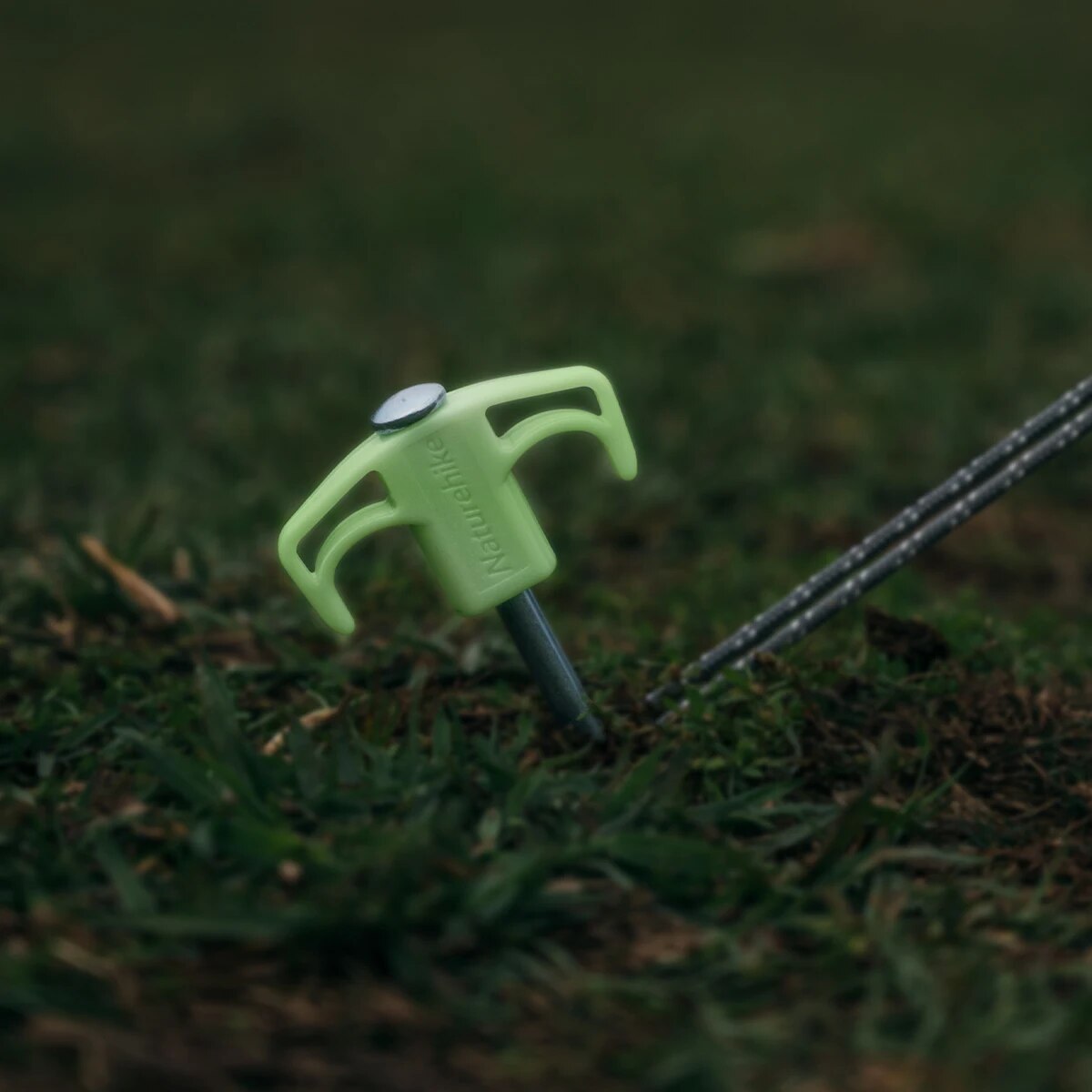 картинка Колышки для палатки Naturehike оцинкованная сталь (2 шт.) 25 см, люминисцентные