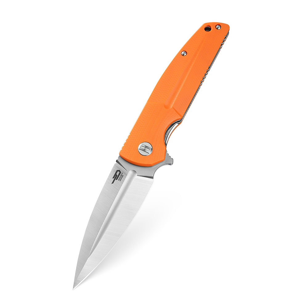 картинка Нож Bestech Fin сталь 14C28N, рукоять G10 оранжевая