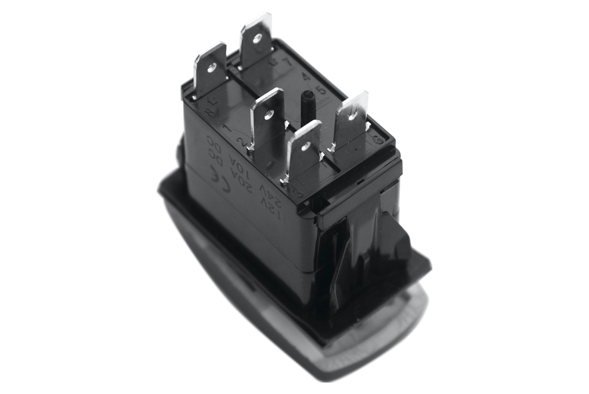 картинка Кнопка РИФ ВКЛ/ВЫКЛ, белый, ДВОЙНОЙ LED СВЕТ