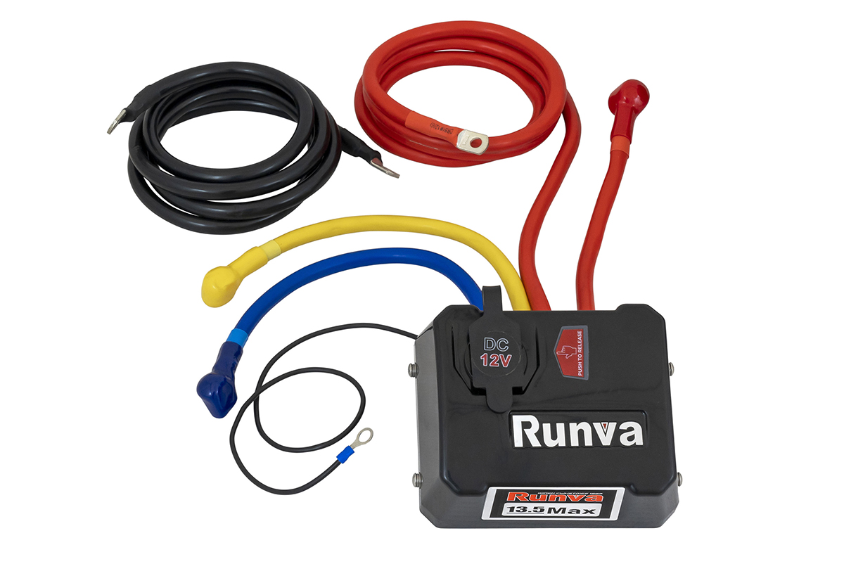 картинка Лебёдка Runva EWB13500MAXSSR 12V 6136 кг влагозащищенная синтетика
