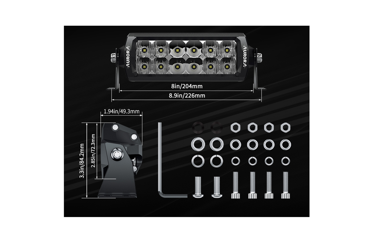 картинка Светодиодная фара комбинированного света AURORA 152 мм 60W LED