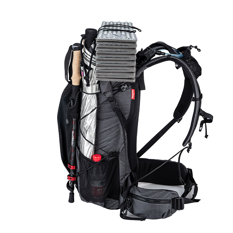 Рюкзак туристический Naturehike 60+5 л, черный