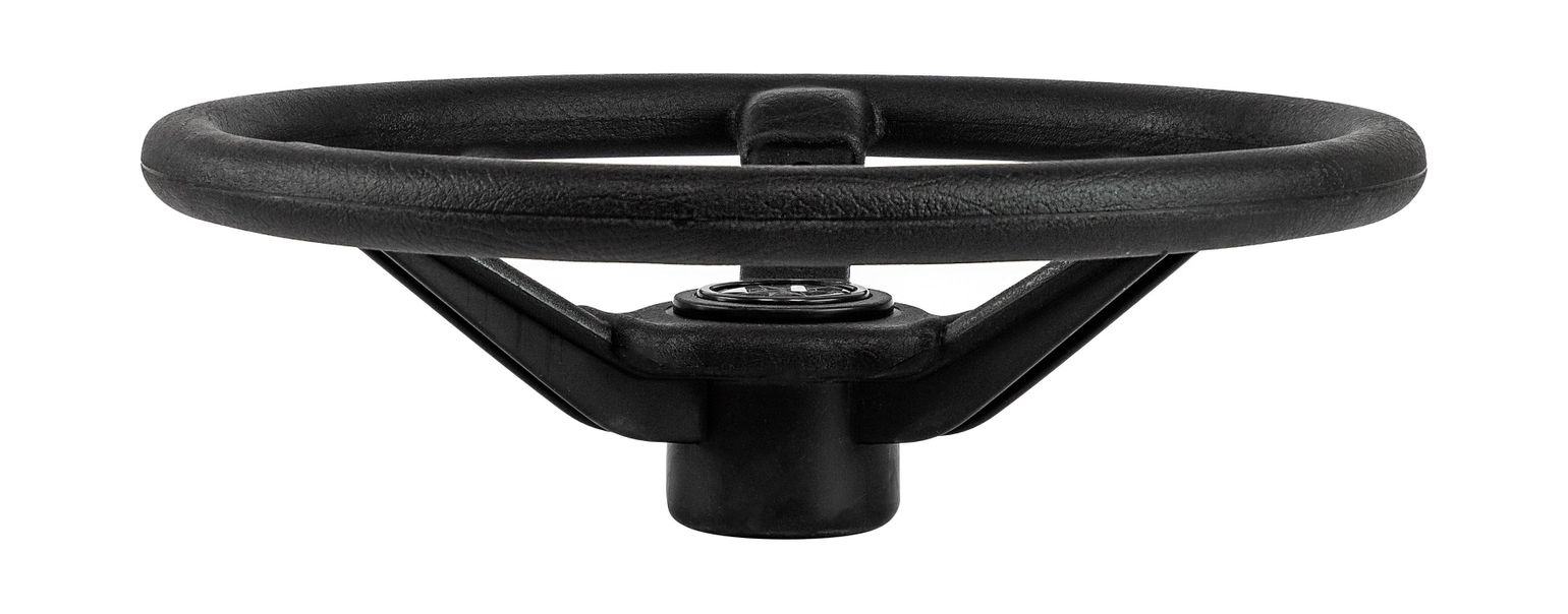 картинка Рулевое колесо RIVIERA черный обод и спицы д. 350 мм