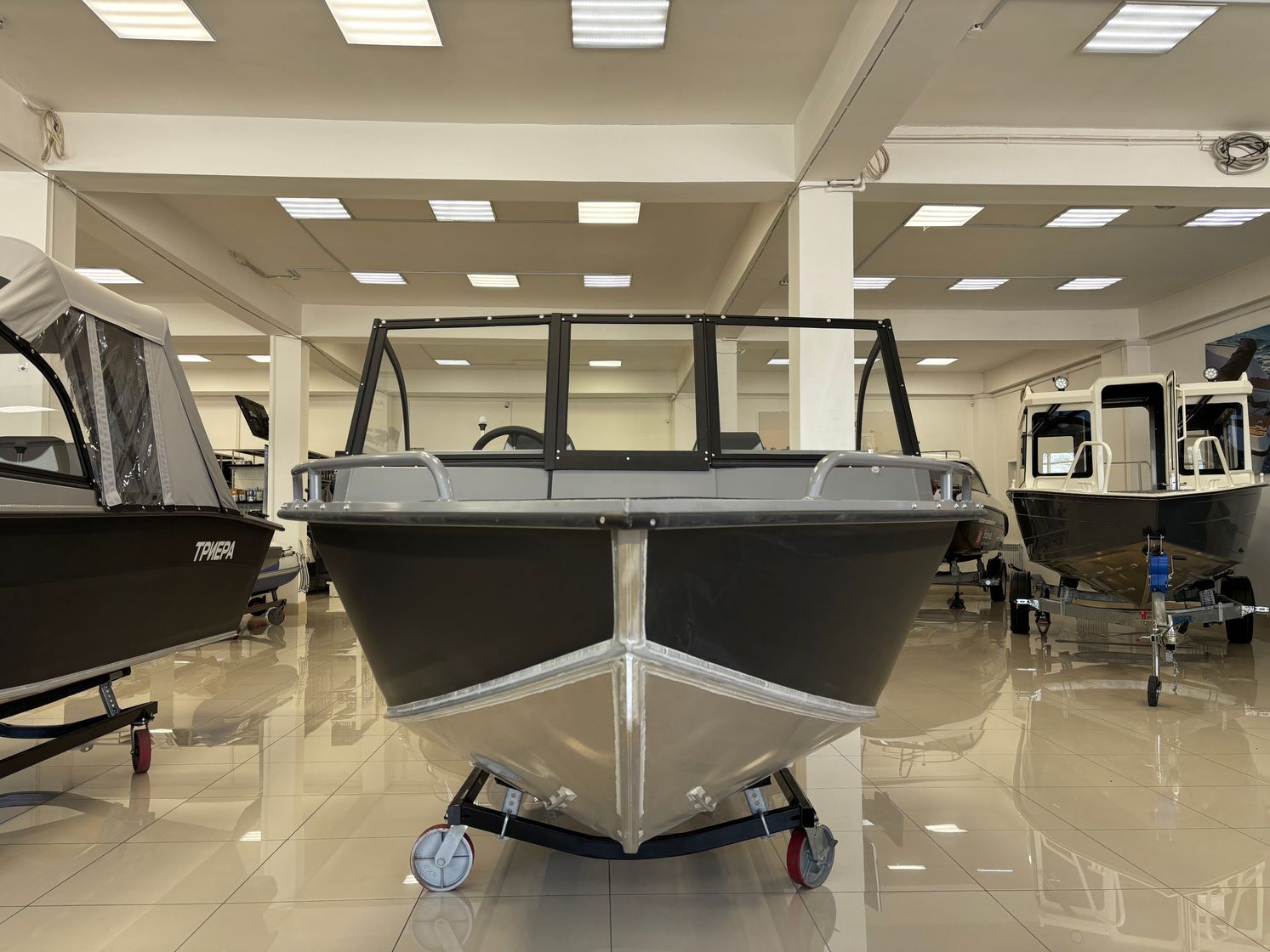 картинка Моторная лодка, Триера 460 BR_new, серый