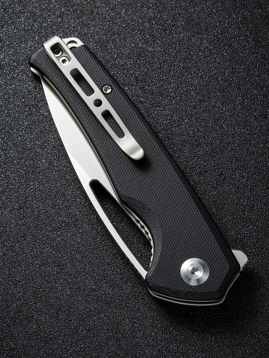 картинка Складной нож SENCUT Mims 9Cr18MoV Steel Satin Finished Handle G10 Black